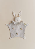 Peluche Doudou - Rayures Broderies Fleurs