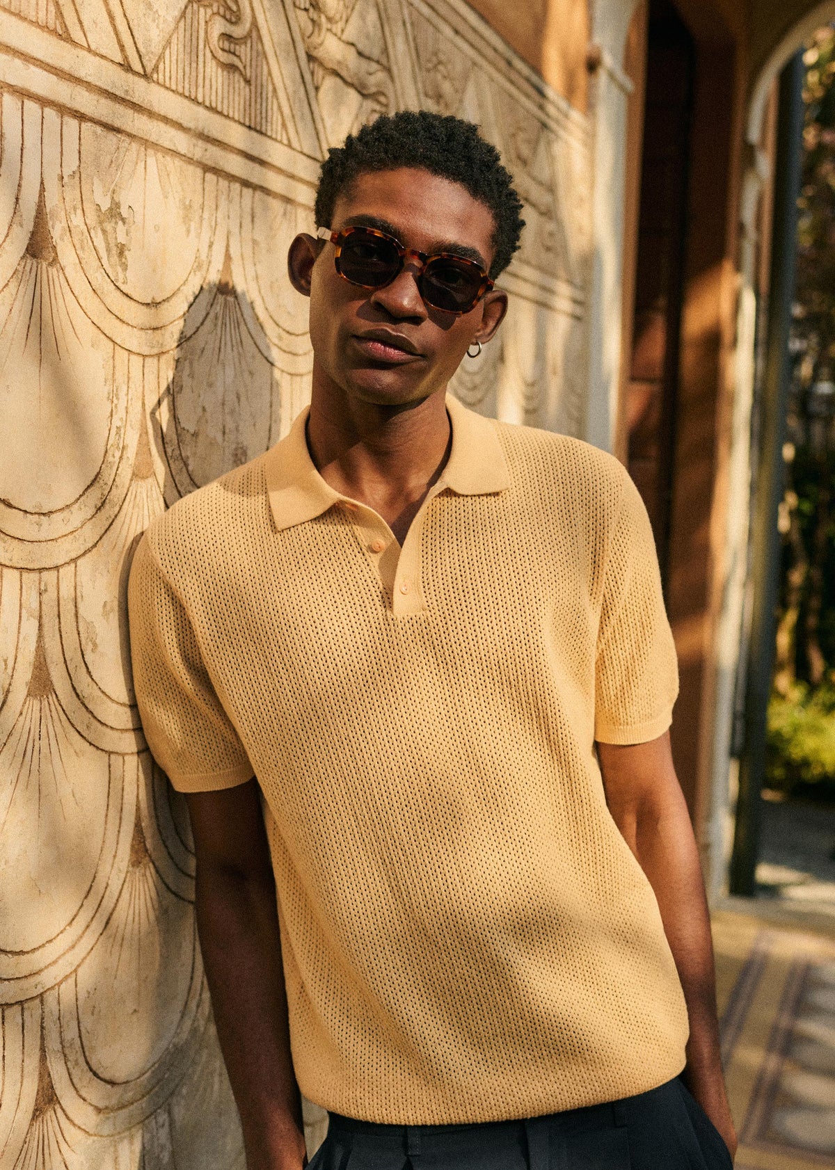 Polo Maille Devan - Jaune Pastel