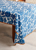 Nappe Imprimée - Fleurs de Positano - Bleu