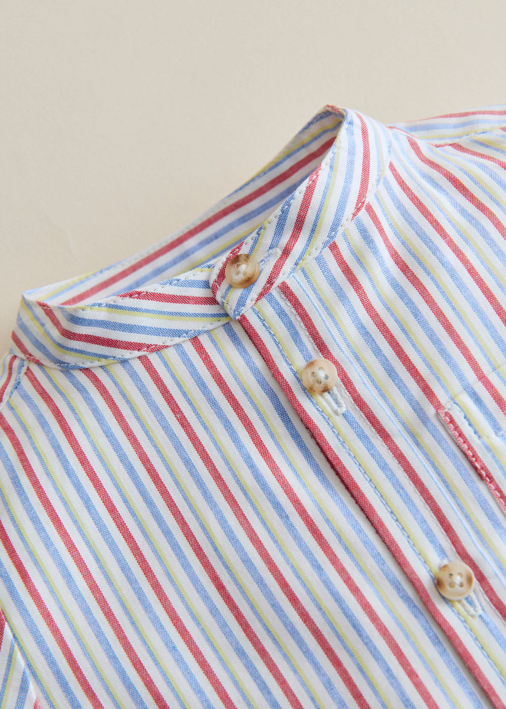 Chemise Benicio - Rayure Rouge Bleu Jaune