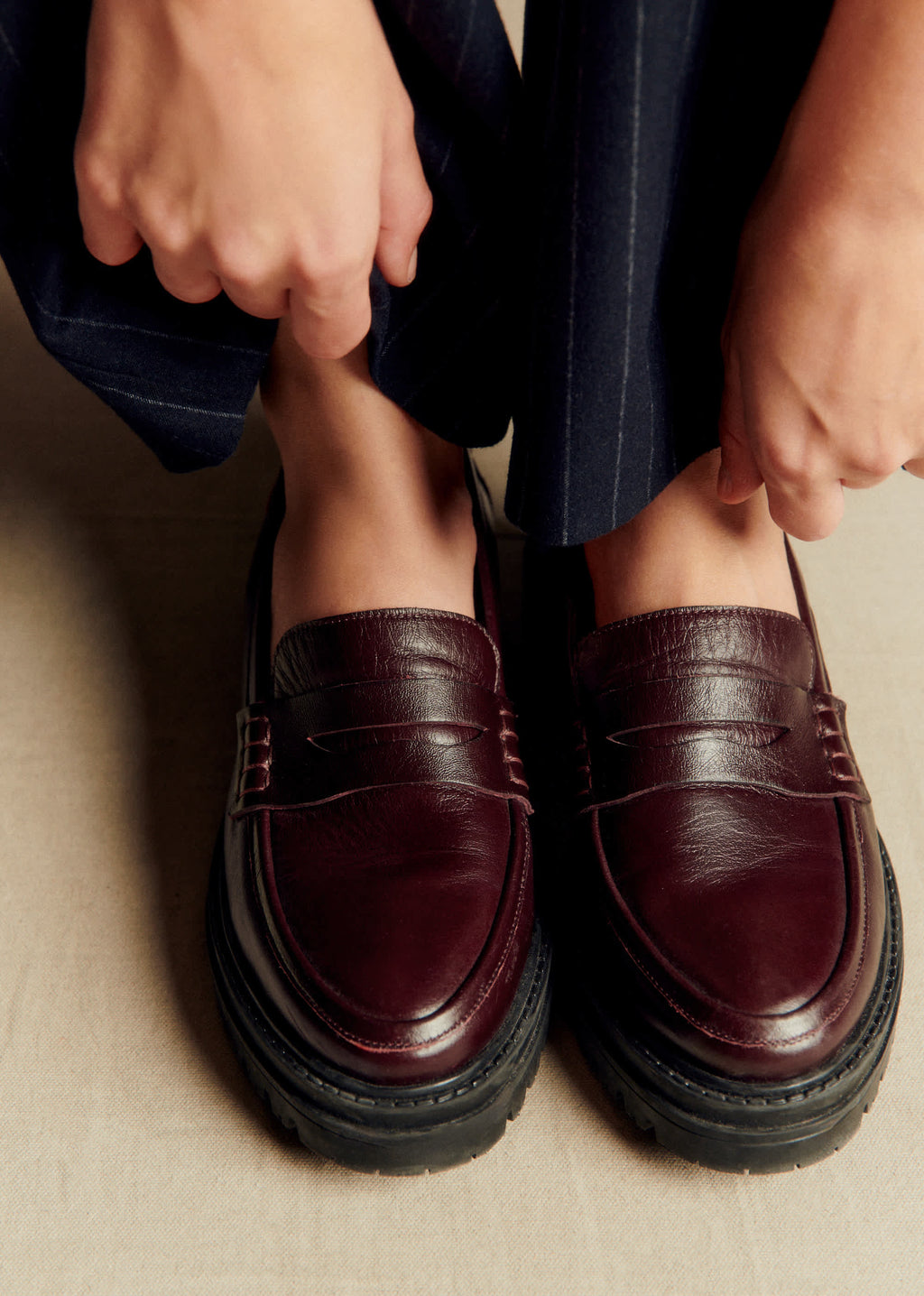 Mocassins Albane - Bordeaux Glacé