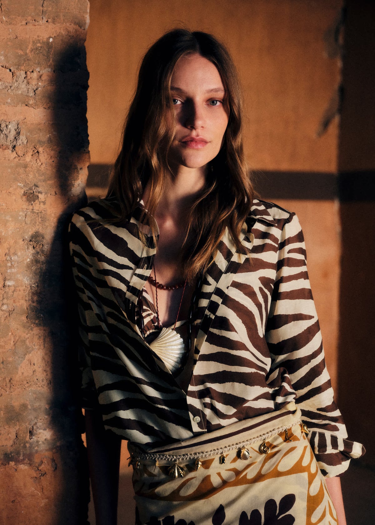 Chemise Pierro - Imprimé Zebra Terre