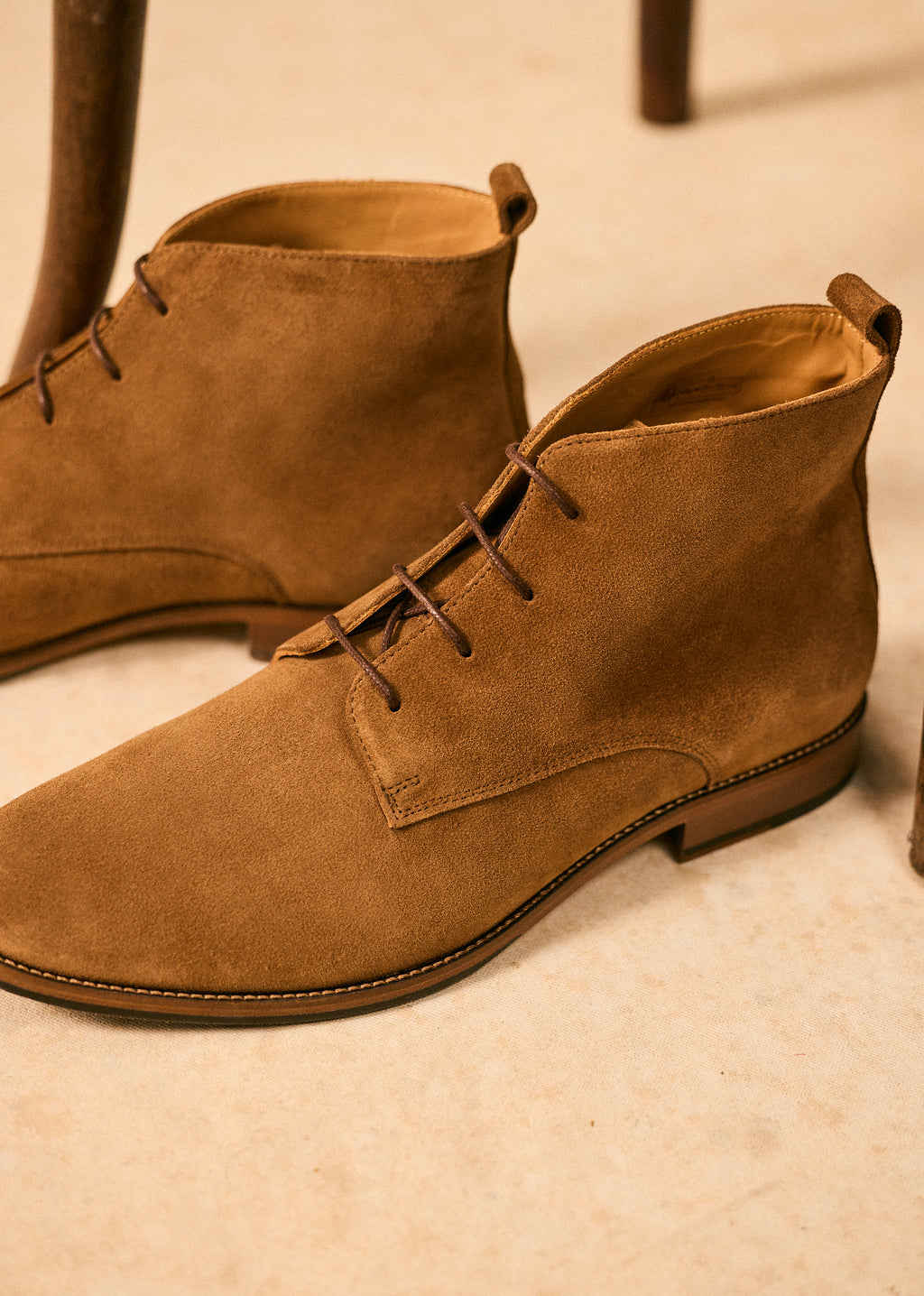Bottines Chukka John - Daim Camel