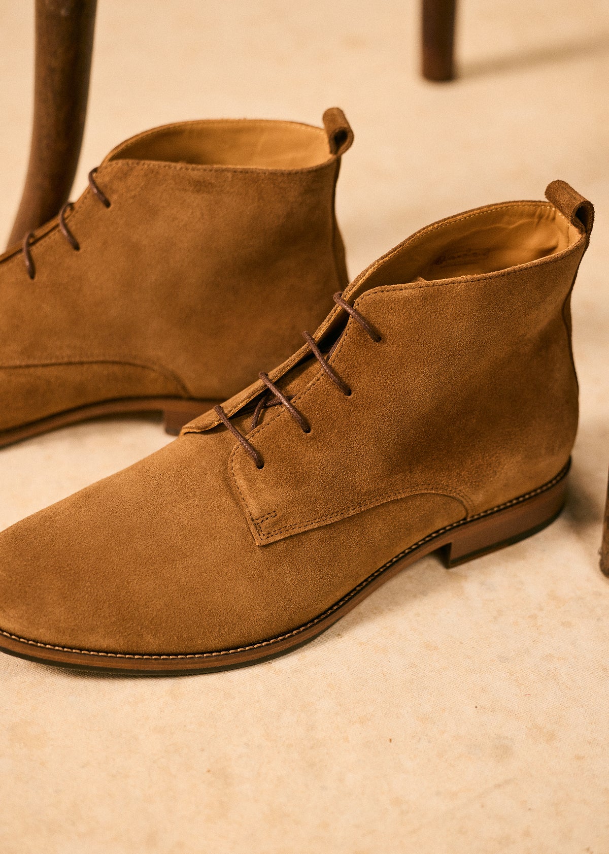 Bottines Chukka John - Daim Camel