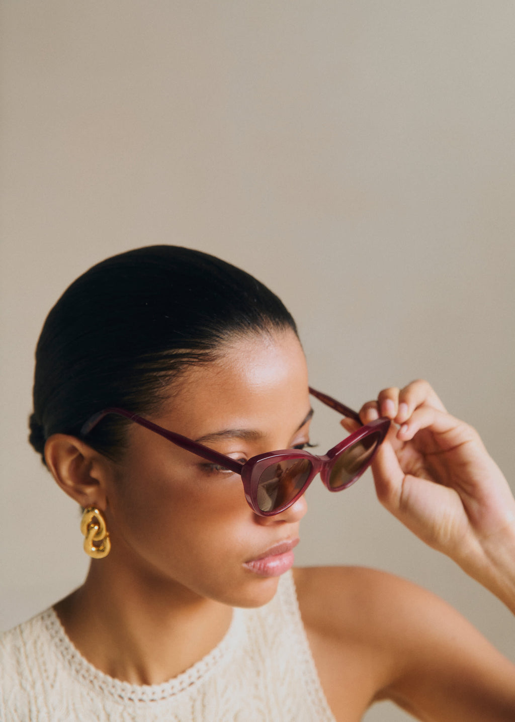 Lunettes de soleil Bianca - Prune