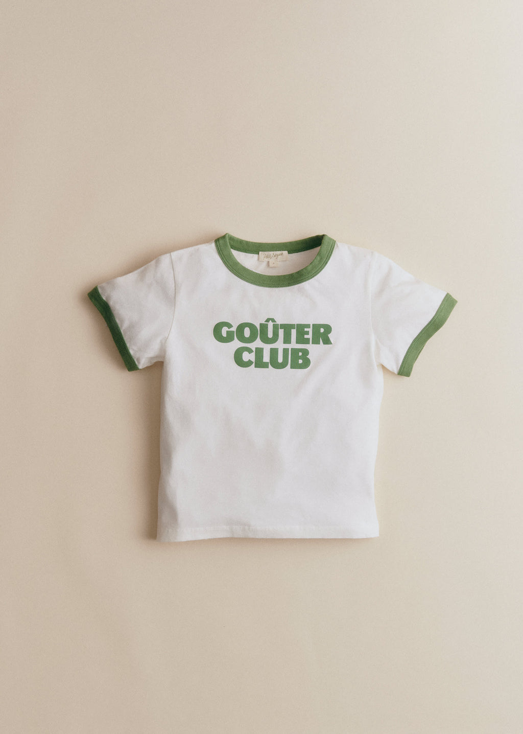 T-Shirt Goûter Club - Ecru / Vert