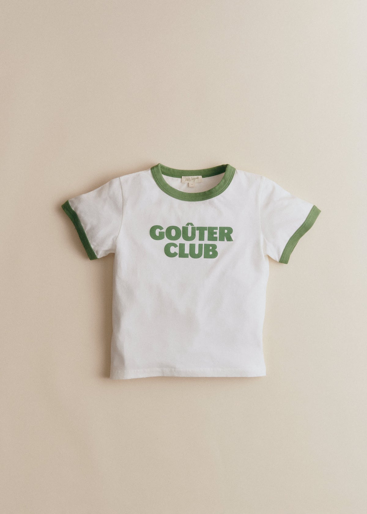 T-Shirt Goûter Club - Ecru / Vert