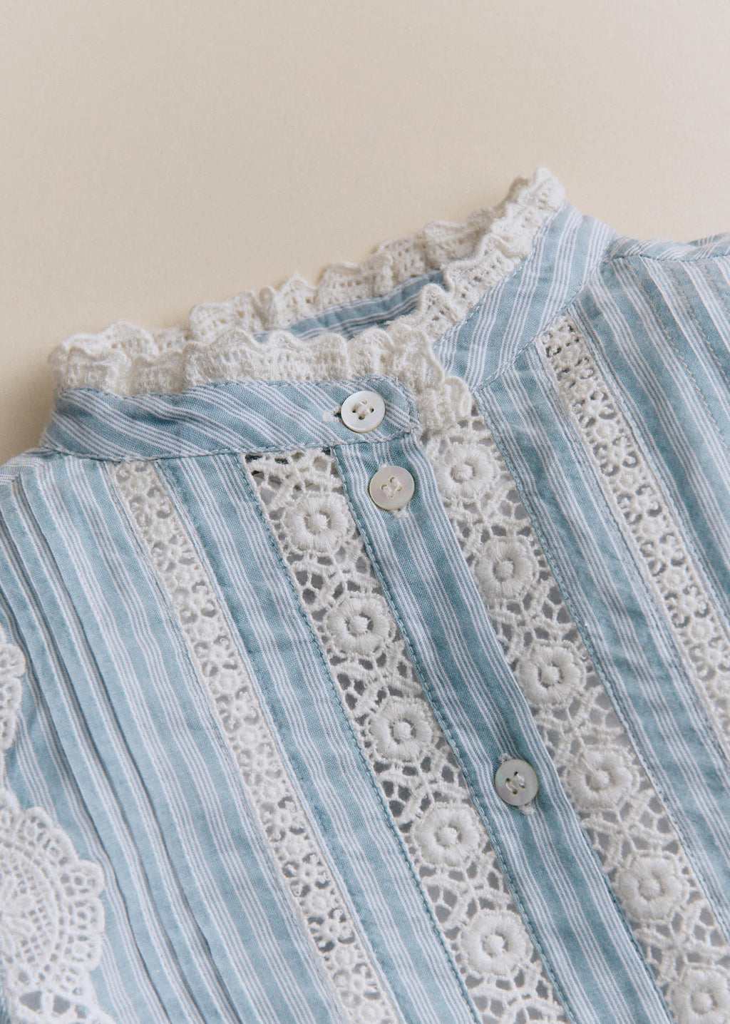 Chemise Rym - Rayures Bleu Ecru