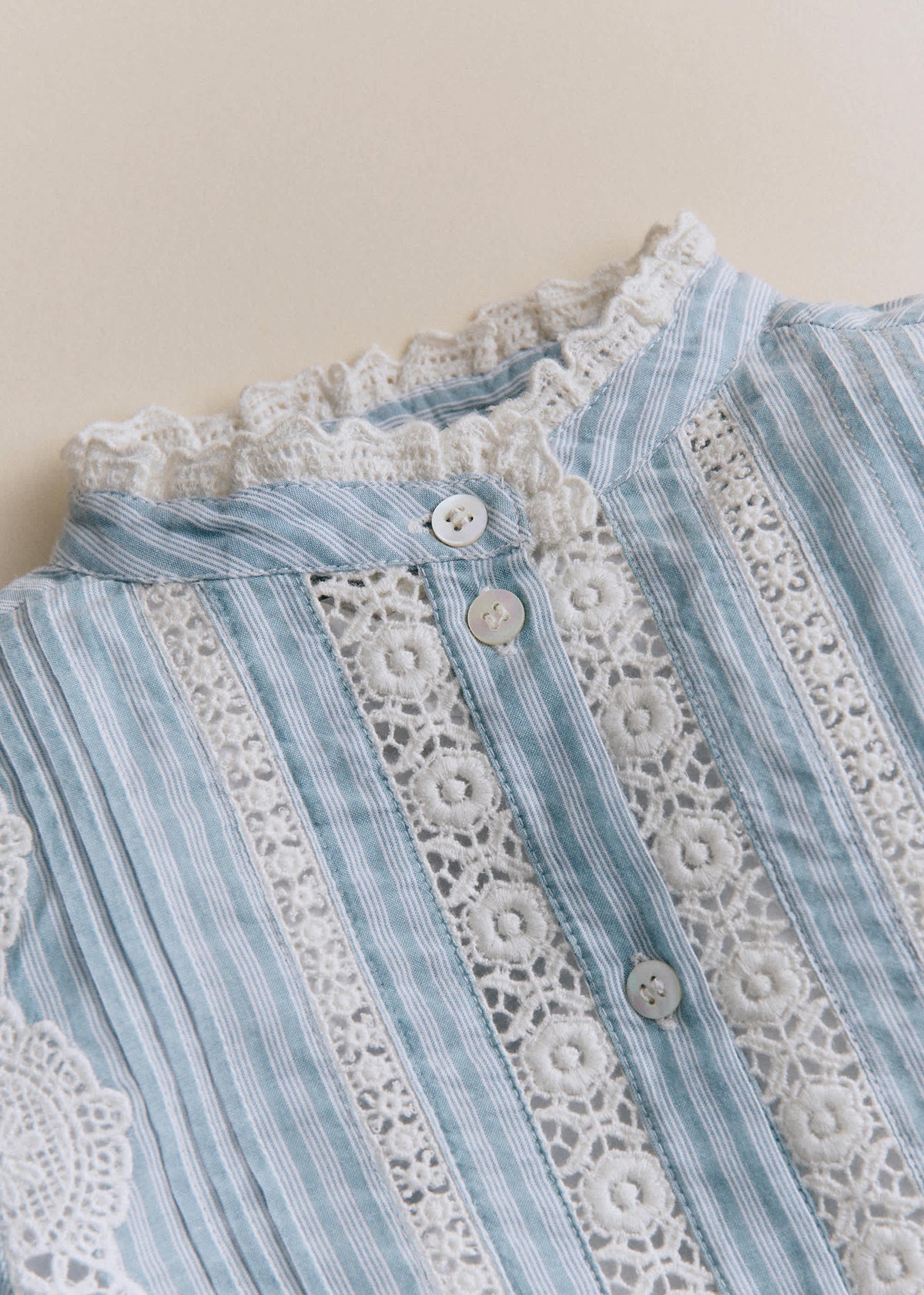 Chemise Rym - Rayures Bleu Ecru