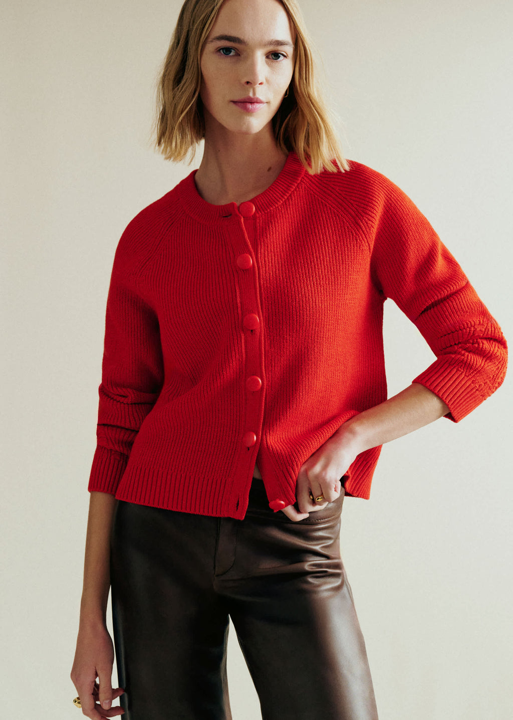 Gilet Isaure - Rouge - Création Solidaire
