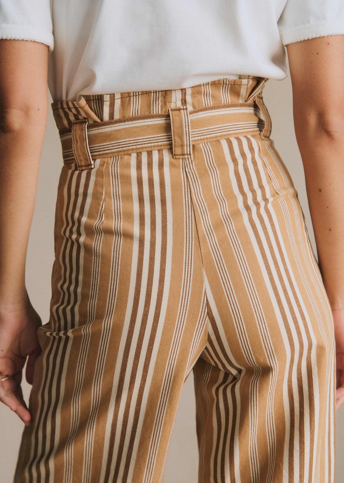 Pantalon Marty - Rayures Ocre