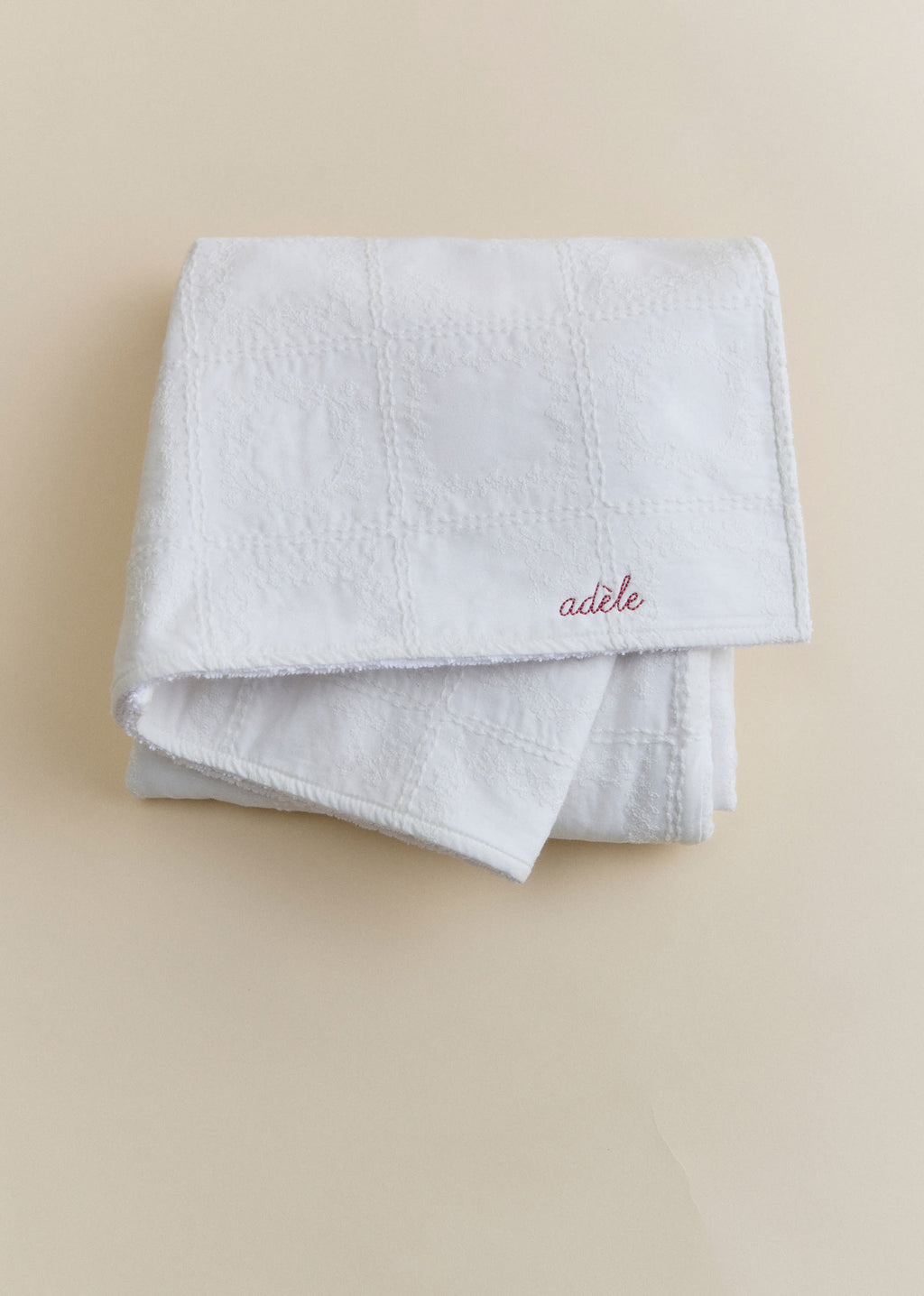 Cape de bain - Broderie Patchwork
