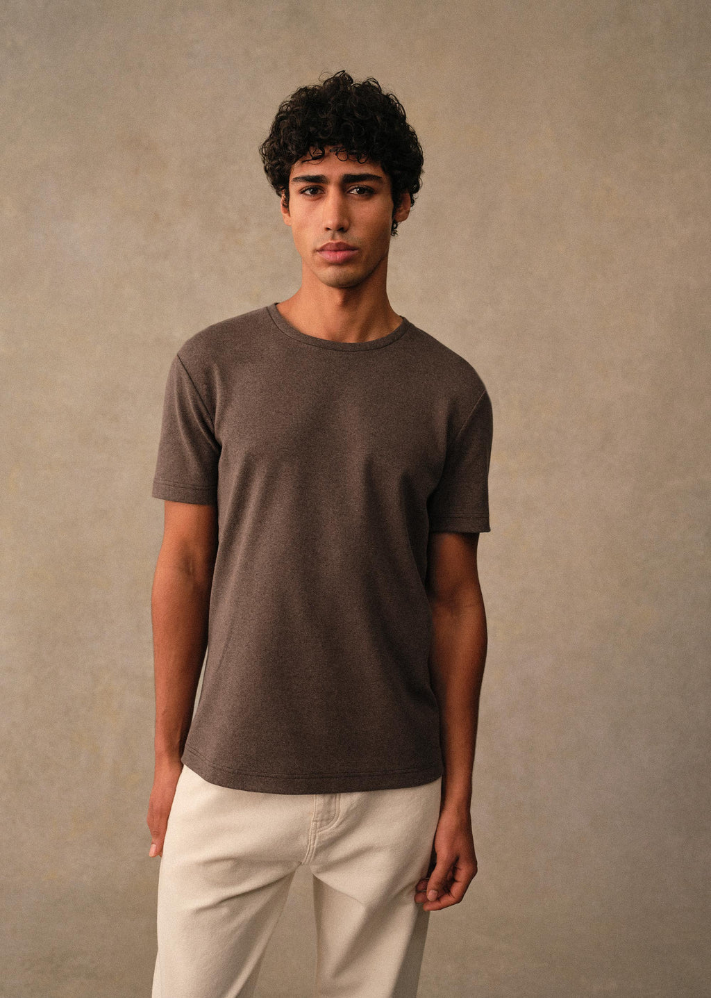 T-Shirt Gideon - Marron Chiné