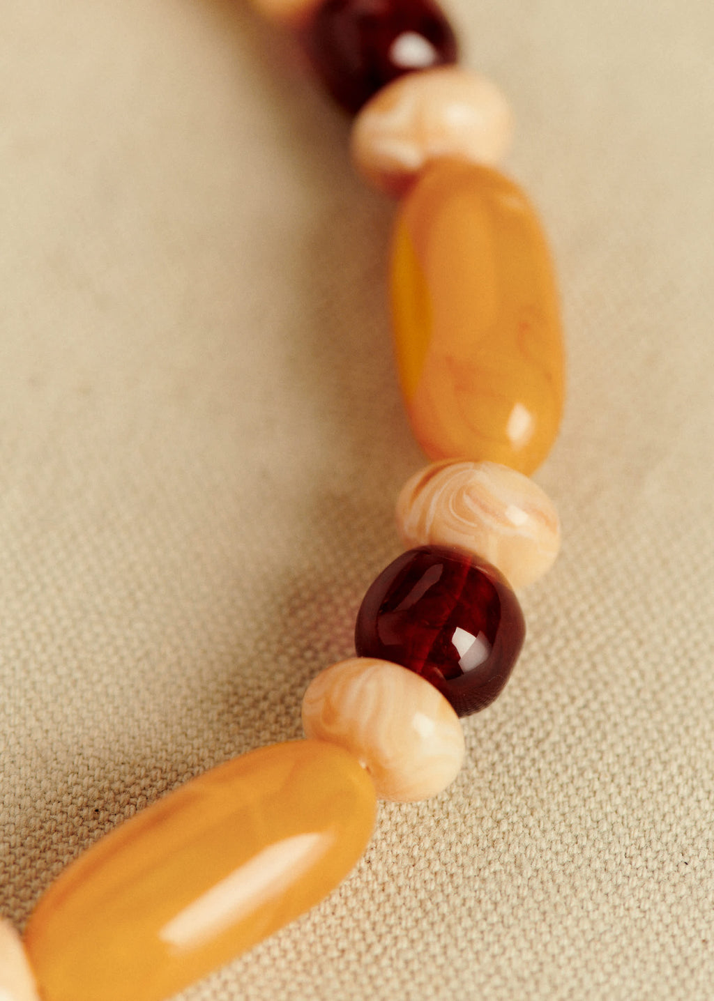 Collier Morgane - Caramel Multi - Création Rose