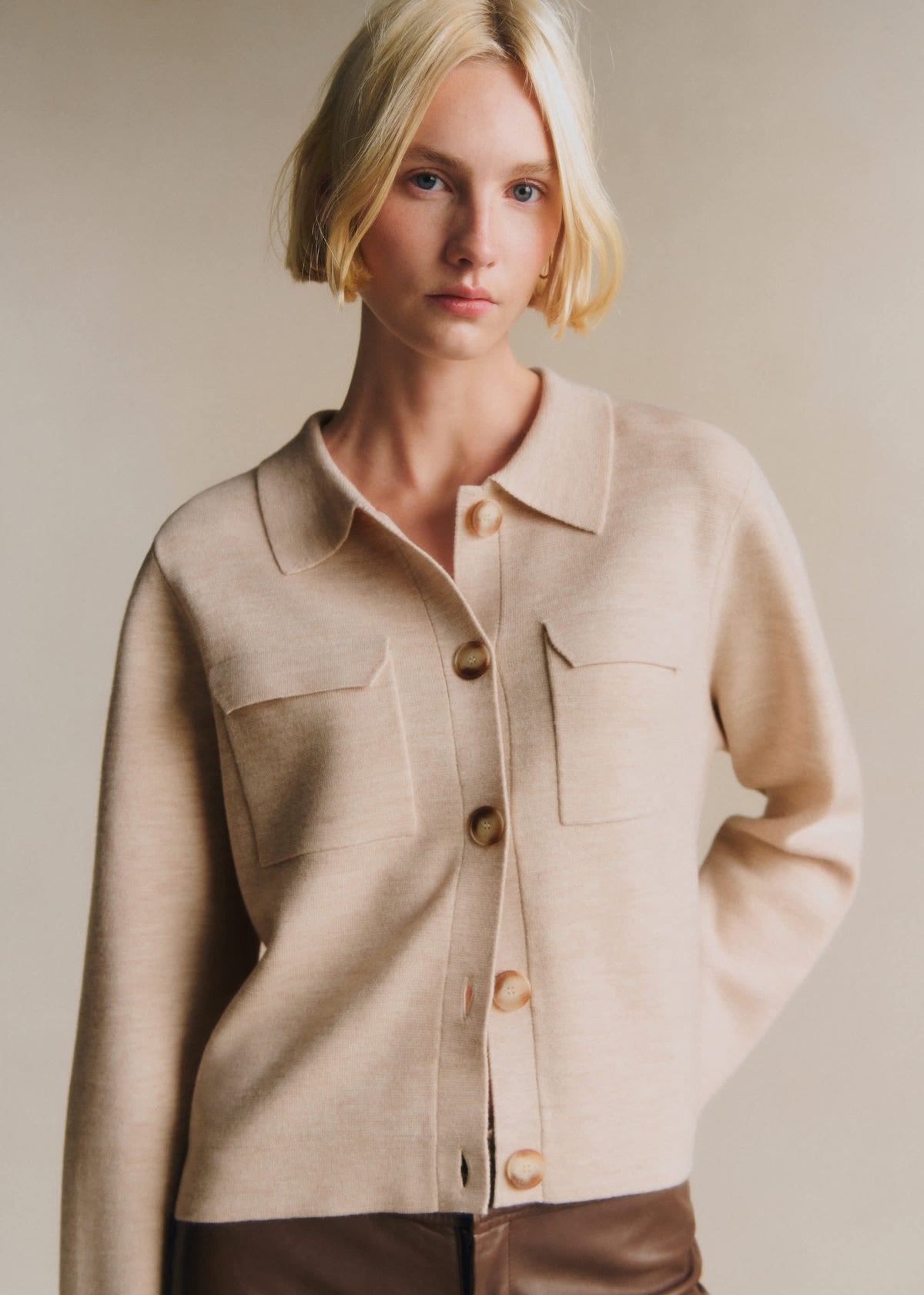 Gilet Betty - Beige Chiné