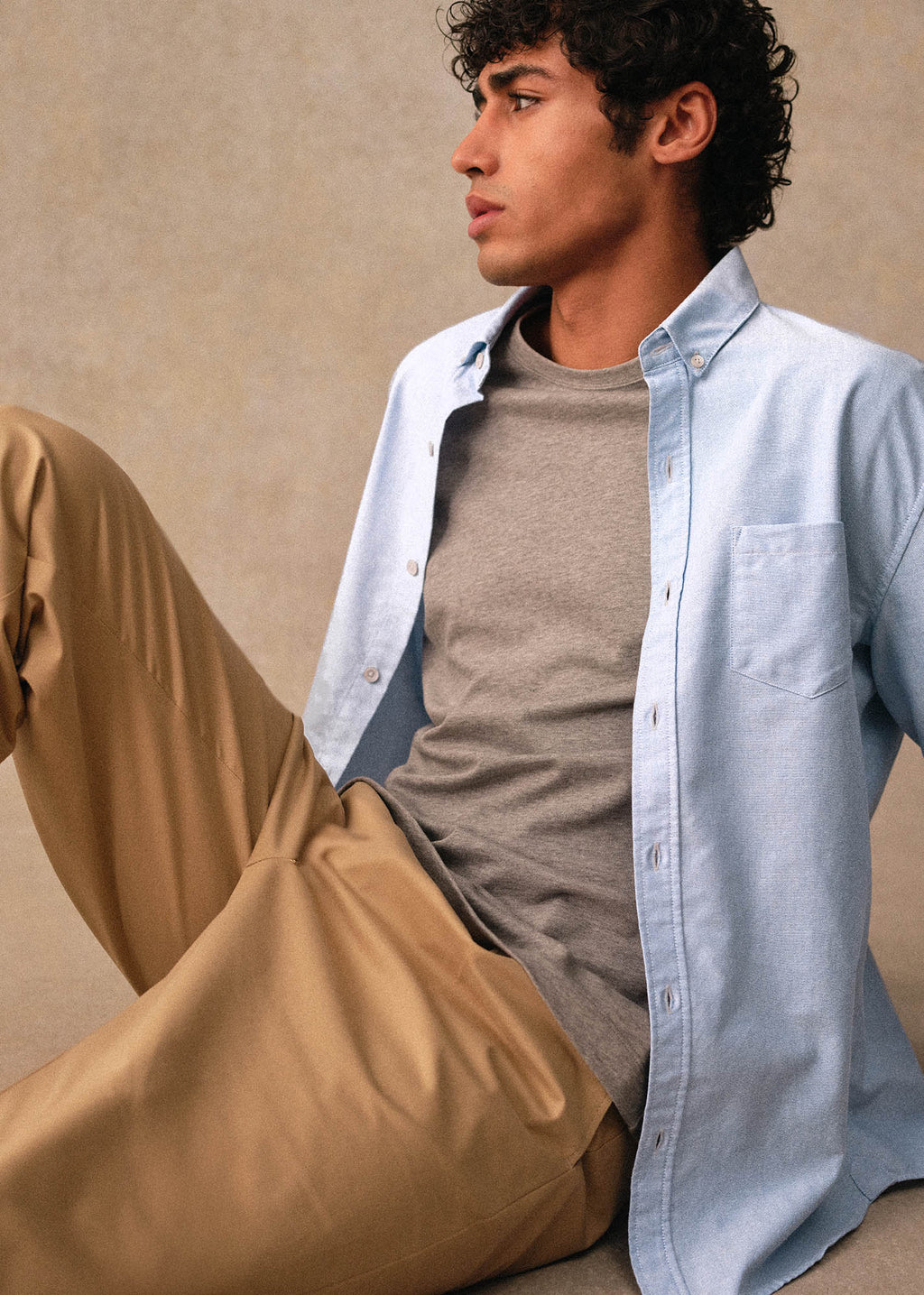 Chemise Charlie Oxford - Bleu Clair