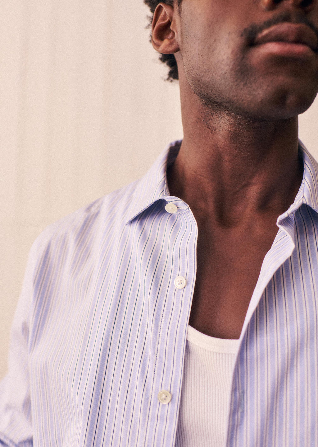Chemise Allen - Bleu Rayures Blanc / Marine