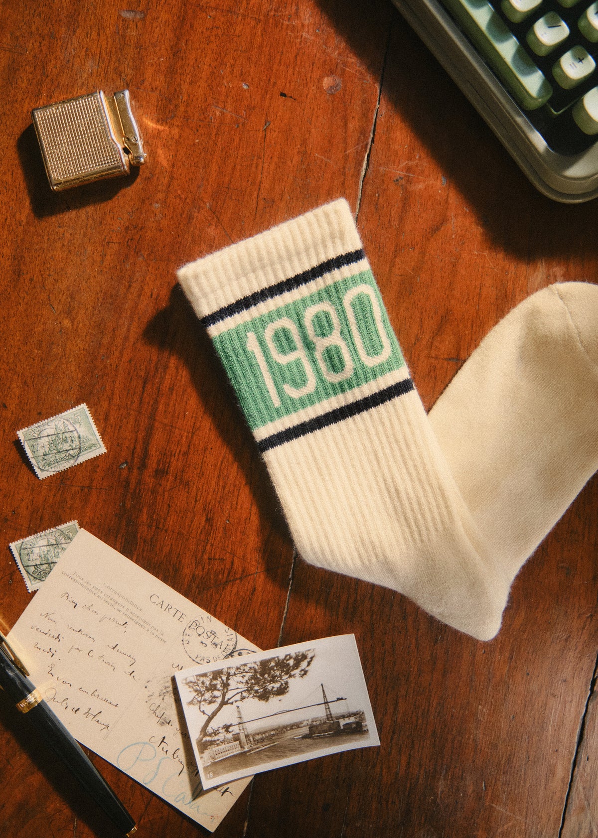 Chaussettes 1980 - Écru