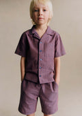 Chemise Mario - Rayure Rose Marine