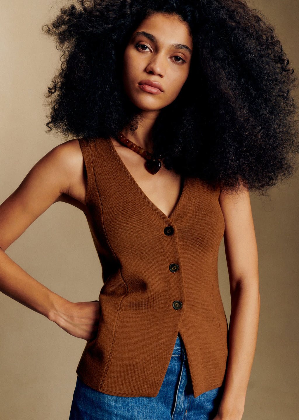 Gilet Carter - Noisette