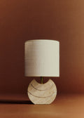 Lampe à poser vintage en travertin - Travertin