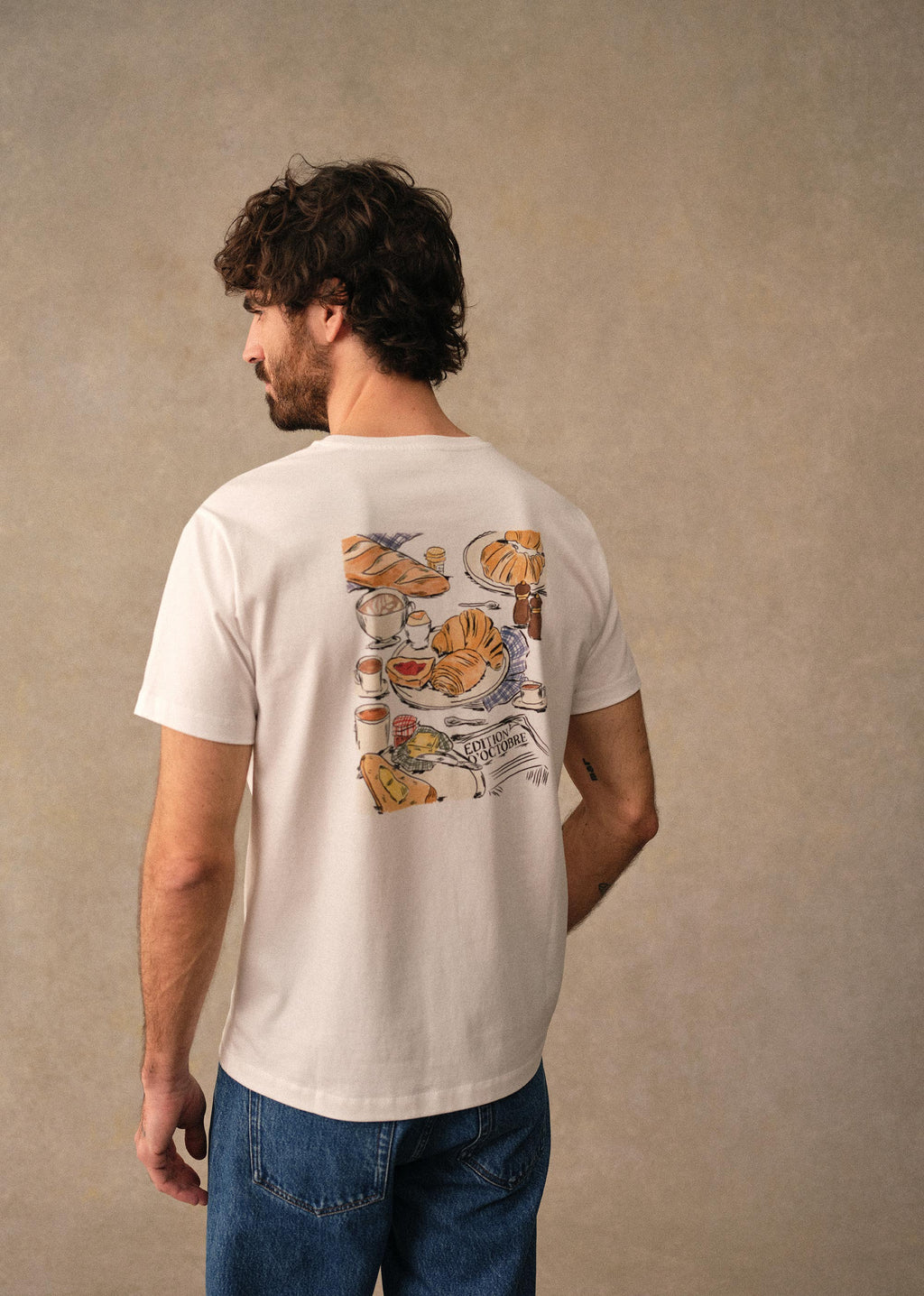 T-Shirt Le Bon Café Paris - Blanc