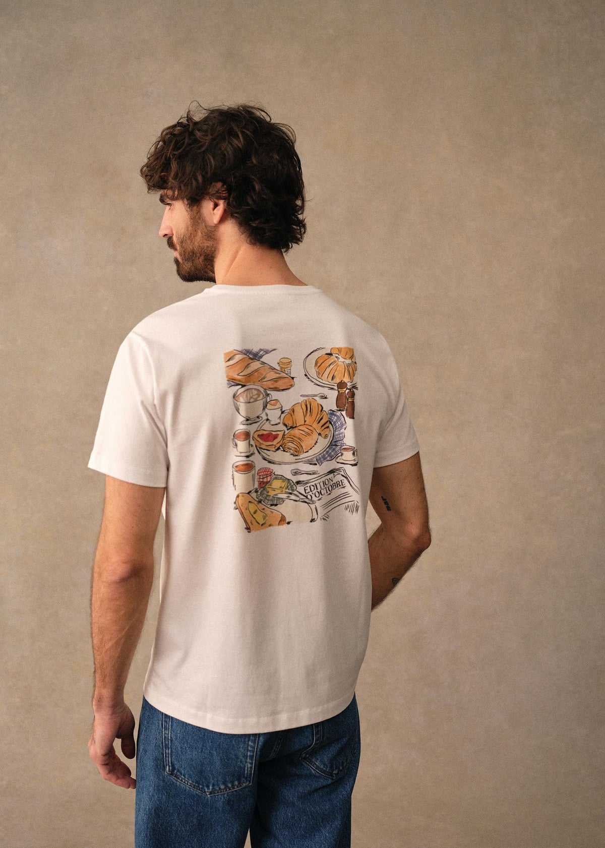 T-Shirt Le Bon Café Paris - Blanc