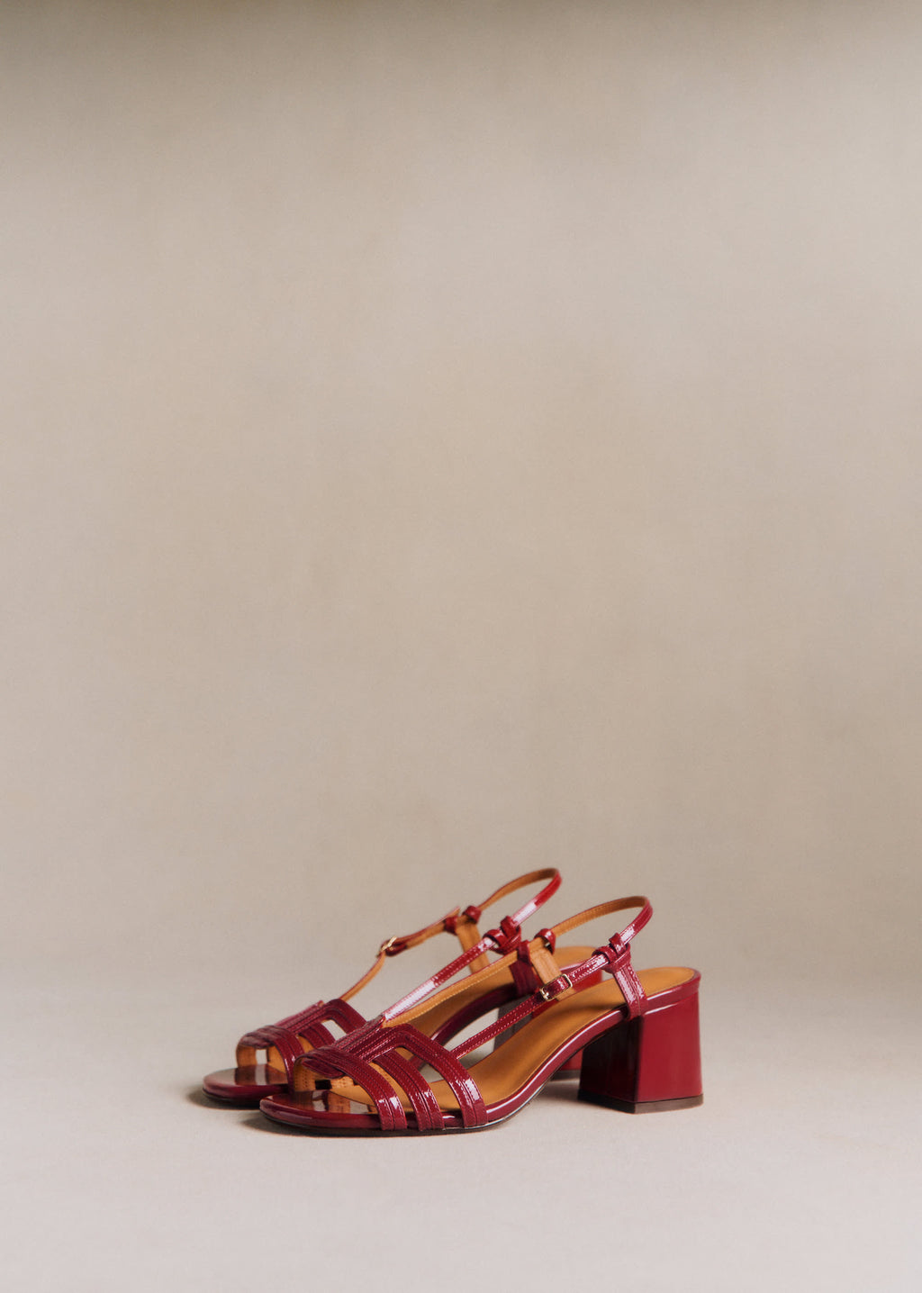 Sandales Josepha - Cerise Vernis