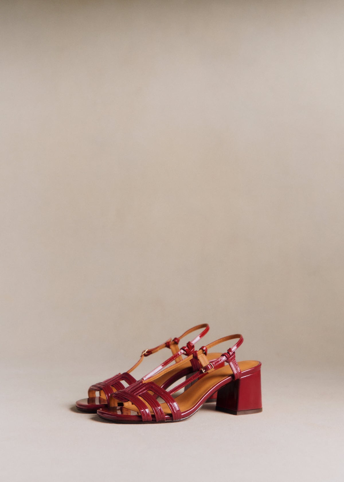 Sandales Josepha - Cerise Vernis