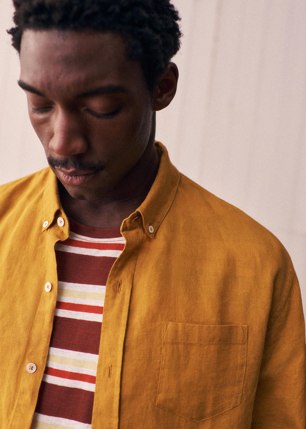 Chemise Charlie Lin - Ocre
