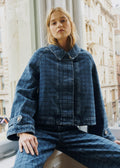 Veste Avery - Sézane x SEA NY - Broderie Marine Fond Denim