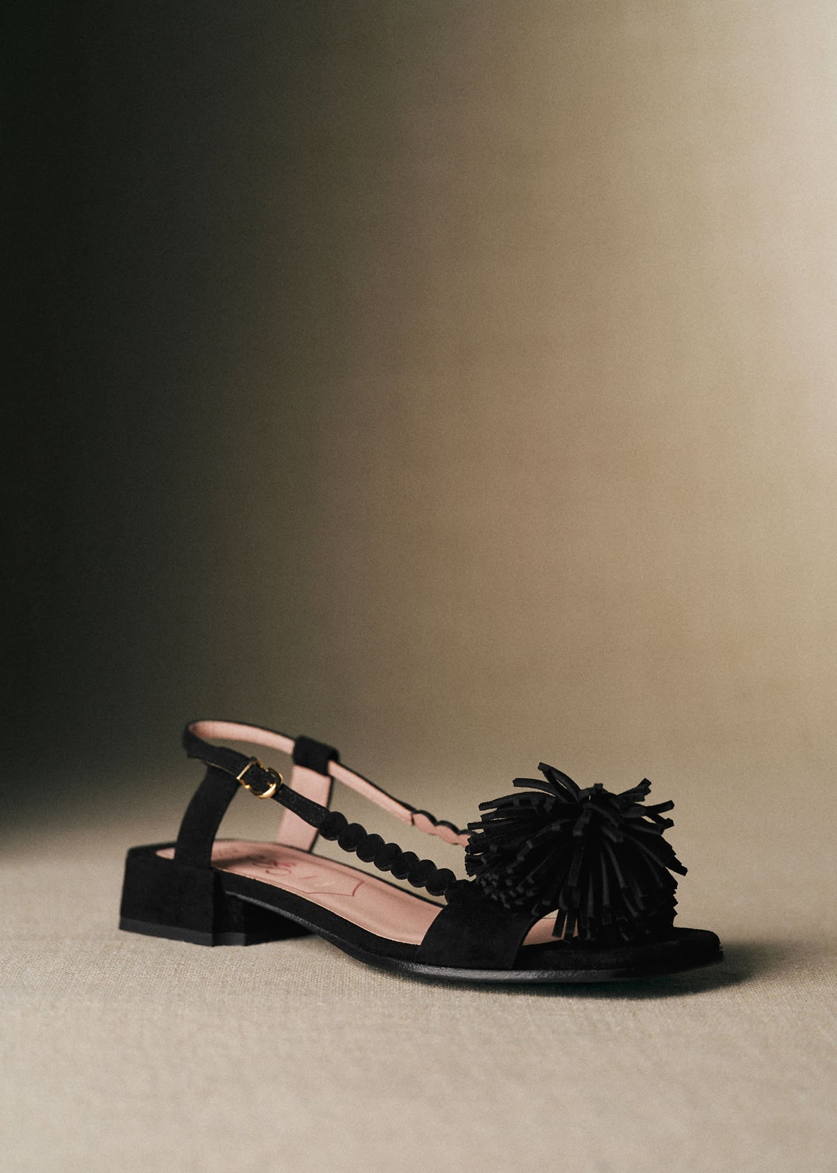 Sandales Émilie - CFM Souliers x Editions Sézane - Velours Noir
