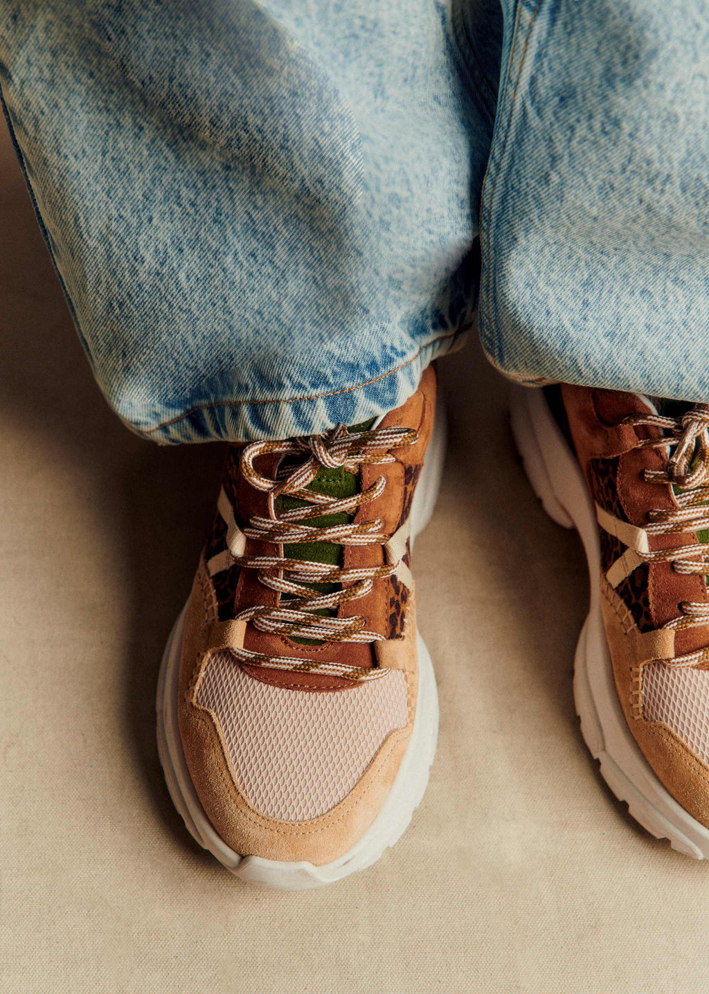 Baskets James - Léopard Multi
