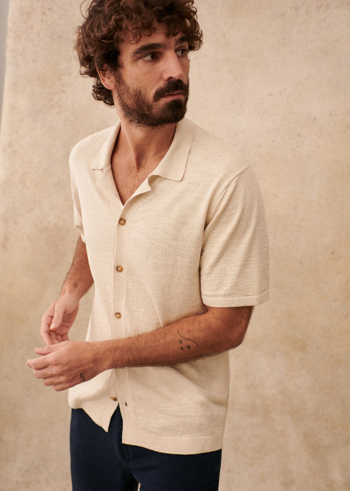 Chemise Maille Jonas - Écru