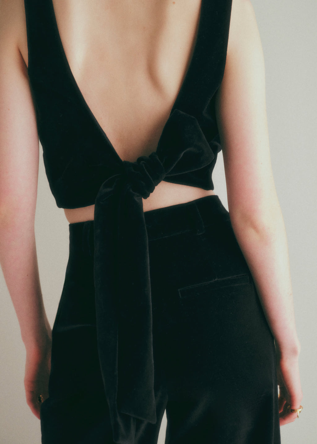 Top Claire - Velours Noir