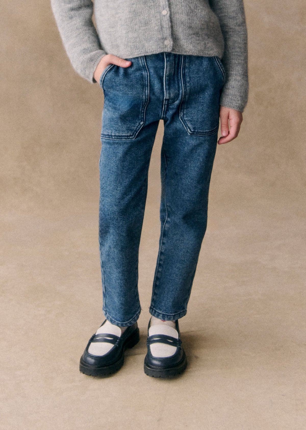 Pantalon Gaby - Bleu Denim Délavé