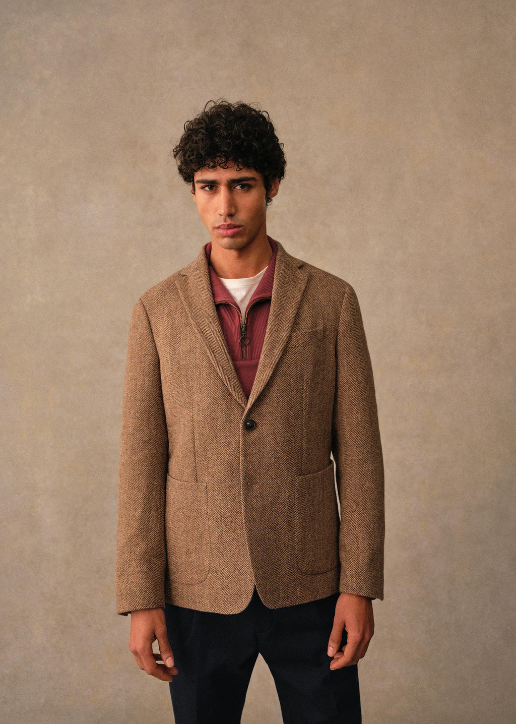 Veste Riddle - Chevrons Camel