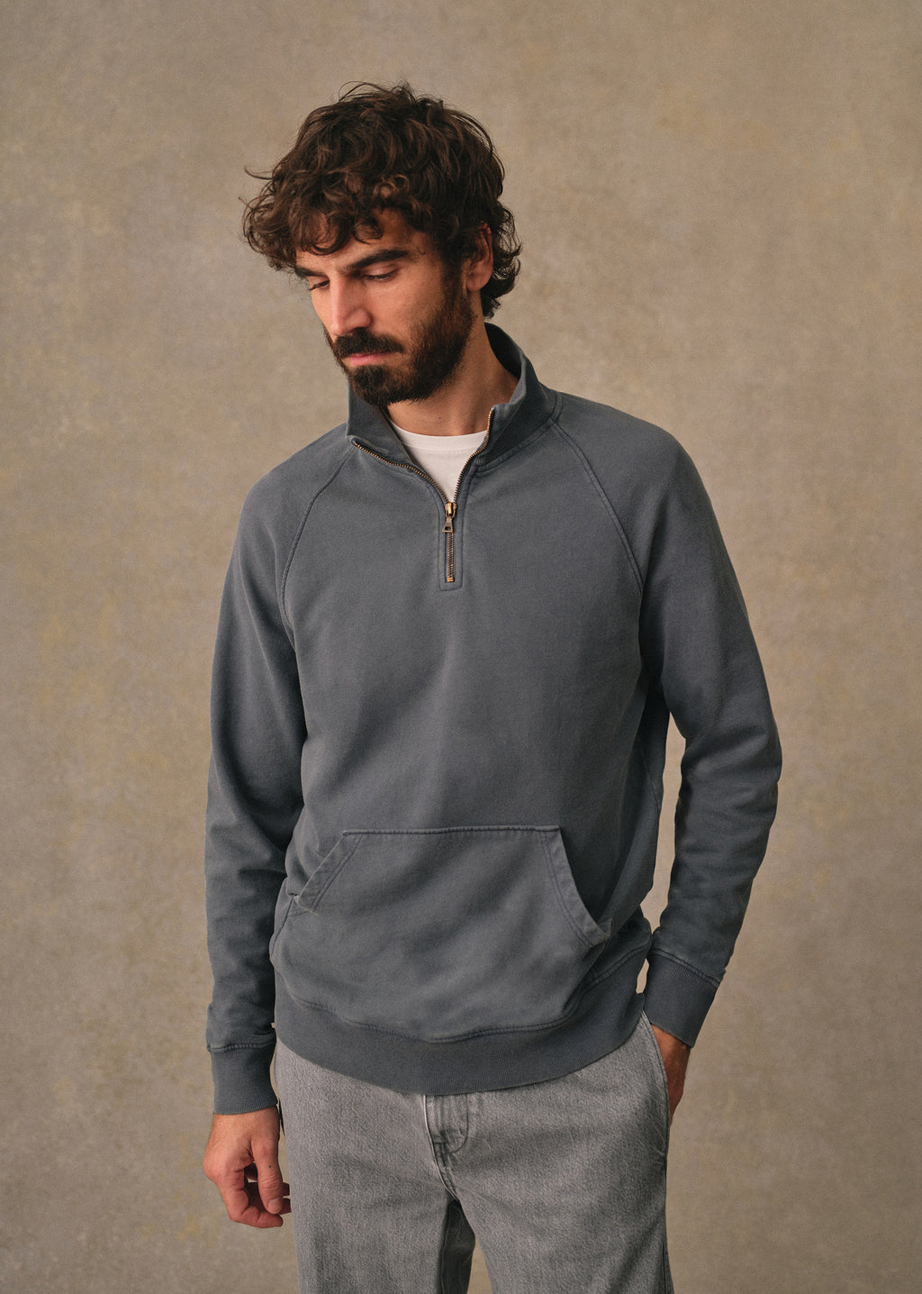 Sweatshirt Harlin - Bleu Acier Délavé