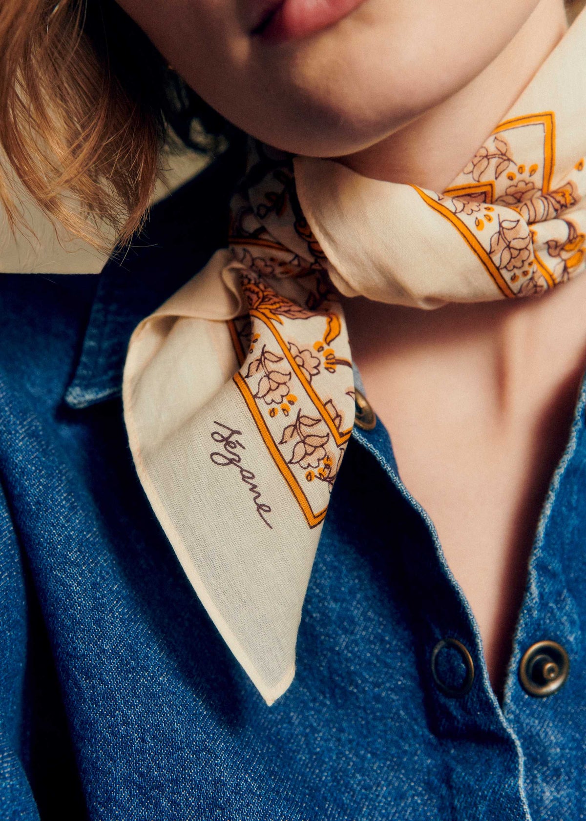 Foulard Gaston - Fleurs avril