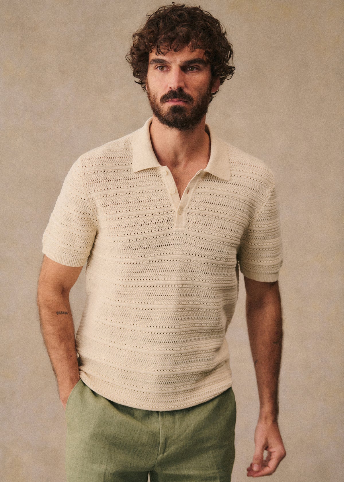 Polo Maille Pietro - Écru