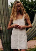 Robe Zelira - Broderie Unie Ecru