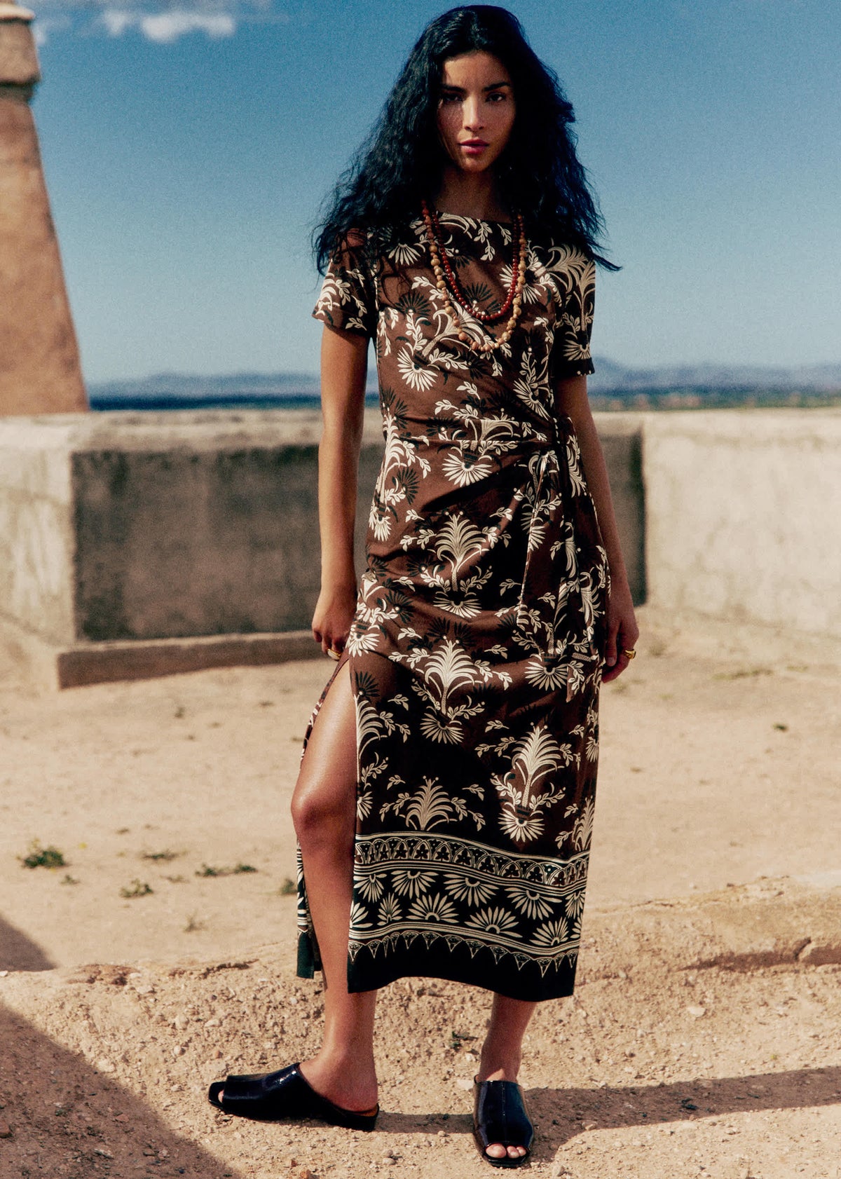 Robe Pippa - Sézane x Inoui Editions - Imprimé Mykonos