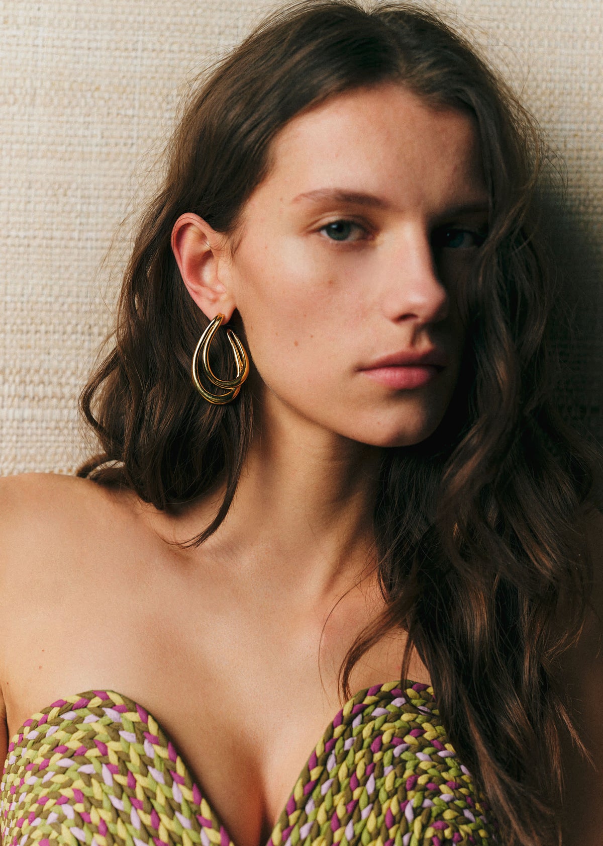 Boucles d'oreilles Gina - Doré