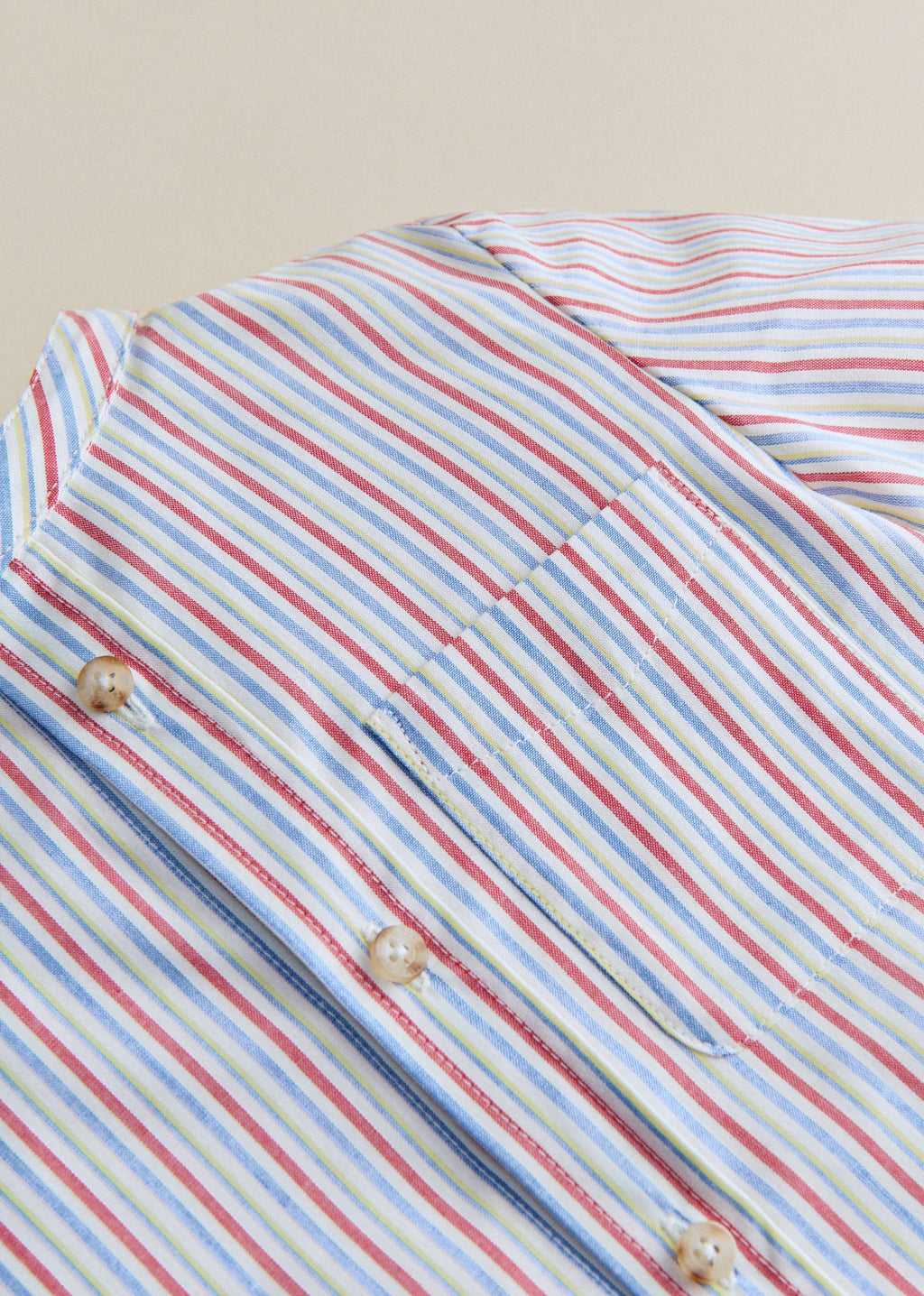 Chemise Benicio - Rayure Rouge Bleu Jaune