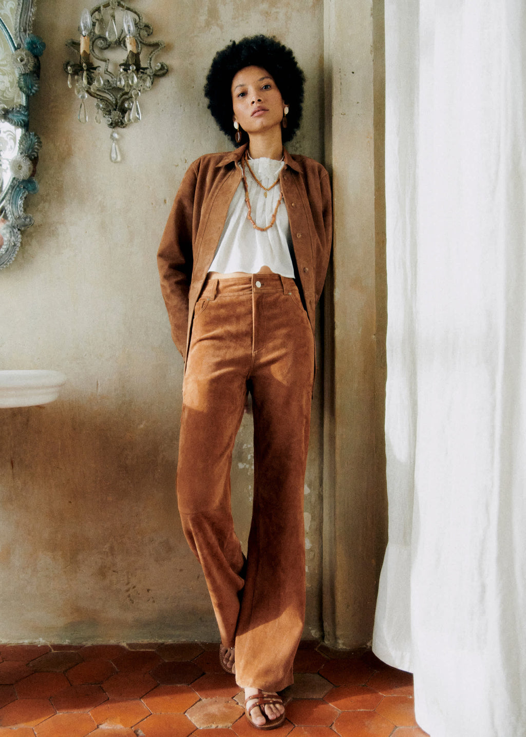 Pantalon Le New 70's - Camel Daim