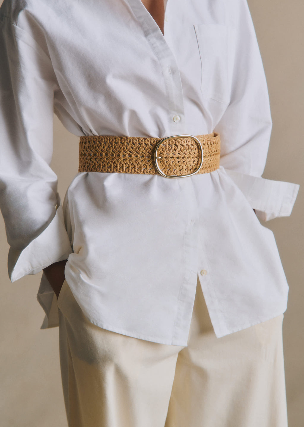 Ceinture Nala - Naturel Textile Tressé