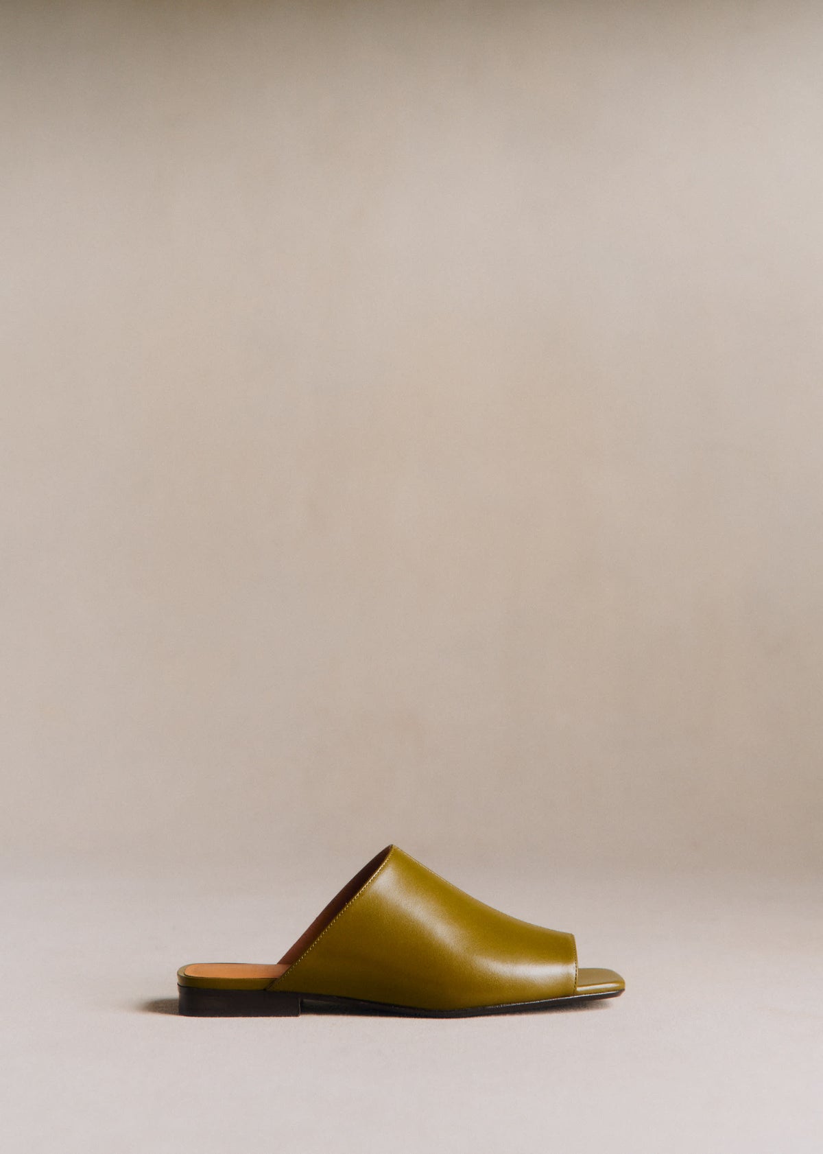 Mules Low Bruna - Vert Lisse