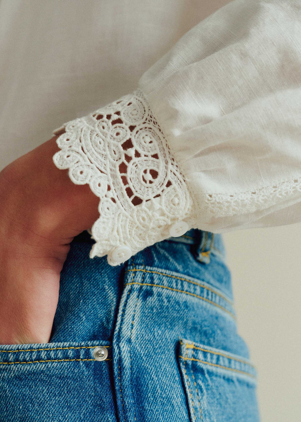 Chemise Chlo - Crochet Écru