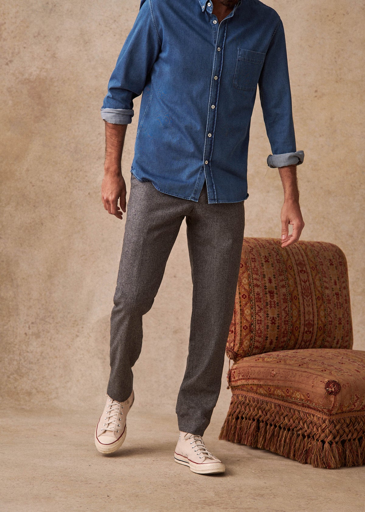Pantalon Carl - Gris Clair