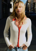 Gilet Drew - Ecru / Rouge